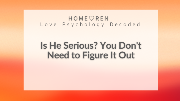 【V-009】Is He Playing Around or Serious? Why the Subconscious